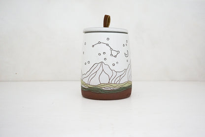 Tall Canister jar Dipper moon in Snow White image 0